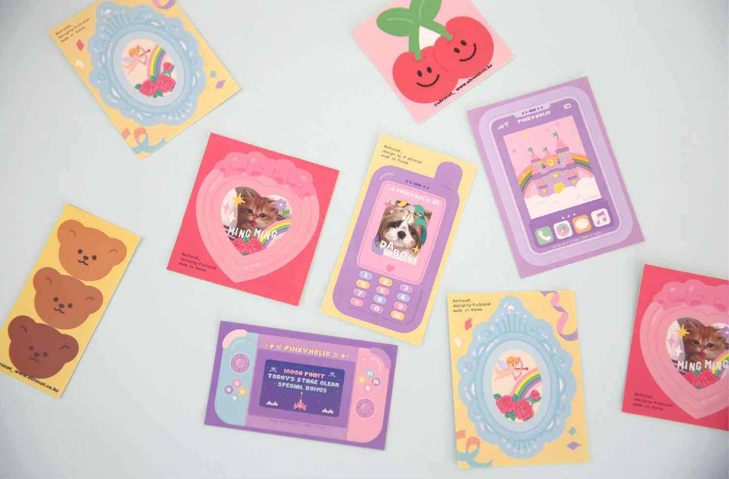 afrocat frame sticker   全4種類