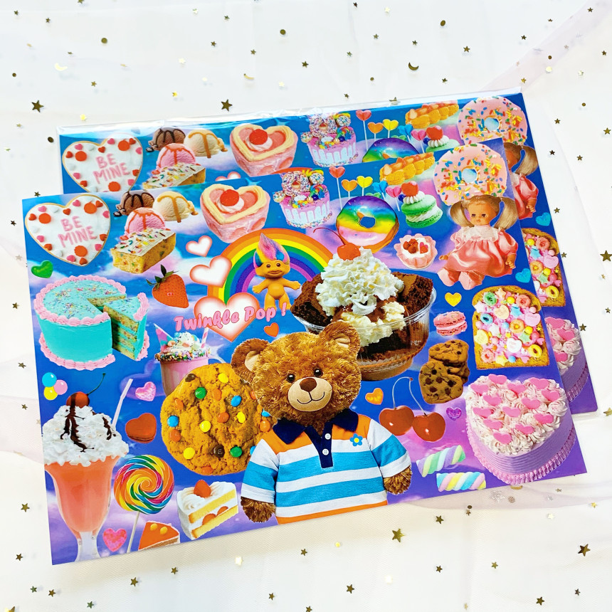 KISTCH  twinkle pop  ラッピングペーパー(A4サイズ)5枚・10枚セット