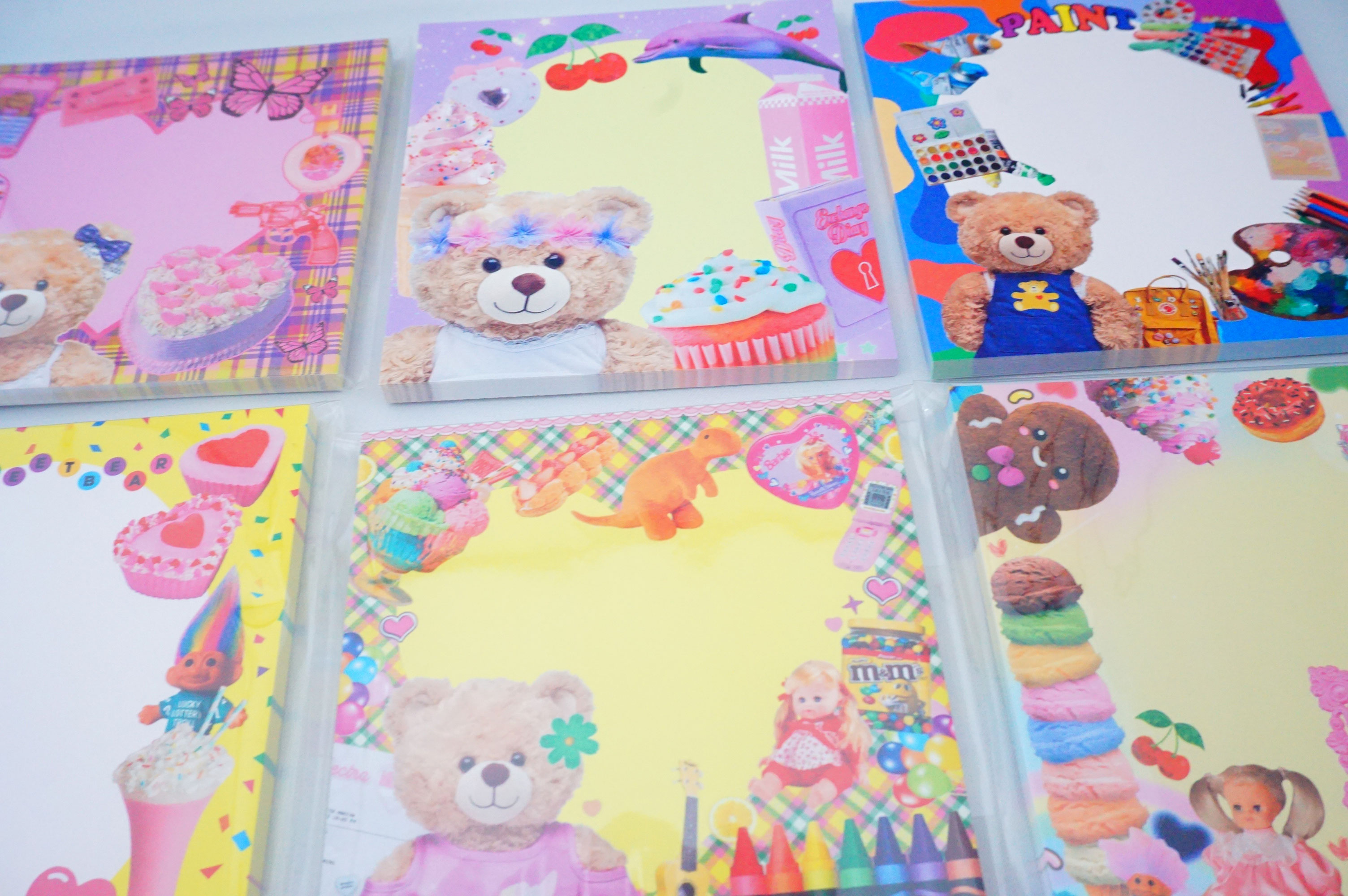 KISTCH  メモ帳　 pink cake bearなど全7種類