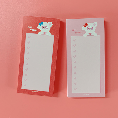 <再入荷なし> hoho  満点ノート heart  全4種類  memopad