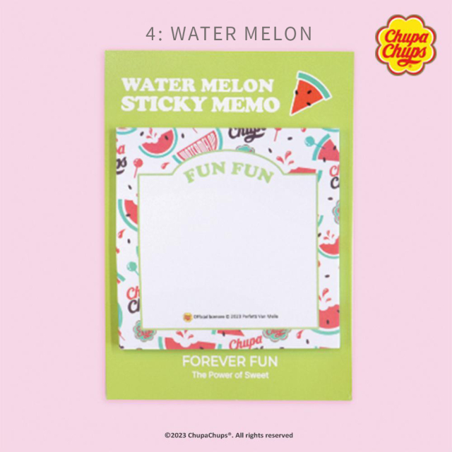 <再入荷なし>  Chup Chups フルーツふせん  4種類 ふせん チュッパチャプス/4: WATER MELON