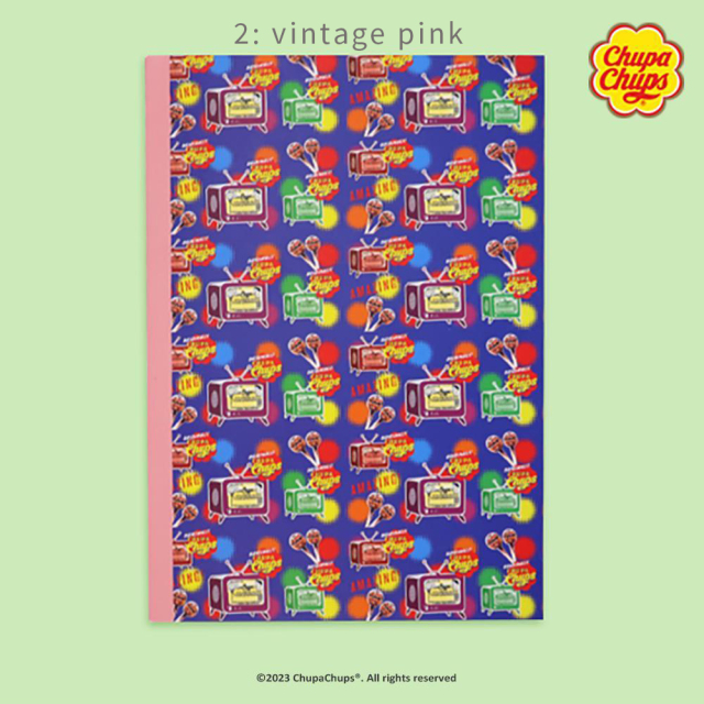 <再入荷なし>  Chup Chups ミニノート 4種類 ノート チュッパチャプス/2: vintage pink