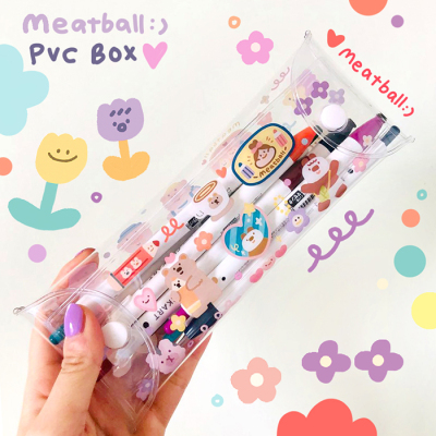 Meatball pencil box　筆箱　透明PVC box(全2種類）