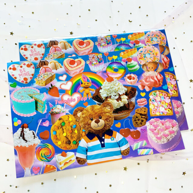 KISTCH  twinkle pop  ラッピングペーパー(A4サイズ)5枚・10枚セット