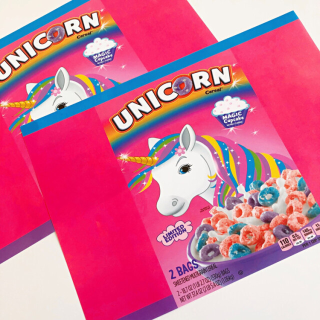 KISTCH  ユニコーン　シリアル柄　 ラッピングペーパー(A4サイズ) 5枚・10枚セット