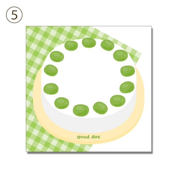 メモ帳　rainbow cut cakeなど全10種類 dal