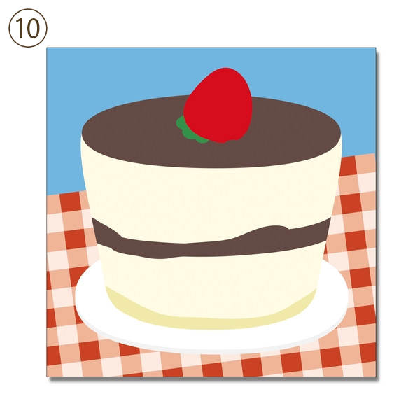 メモ帳　rainbow cut cakeなど全10種類 dal/10. tiramisu(9cm*9cm)