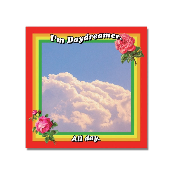 メモ帳　day dreamerなど全7種類　シール ステッカー　dal/1.day dreamer（9cm*9cm）