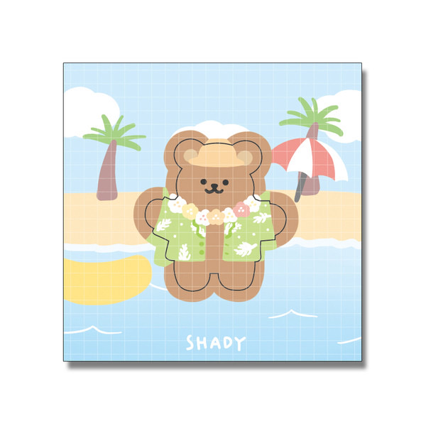 シール 全8種類セット くまさん bear  ステッカー dal