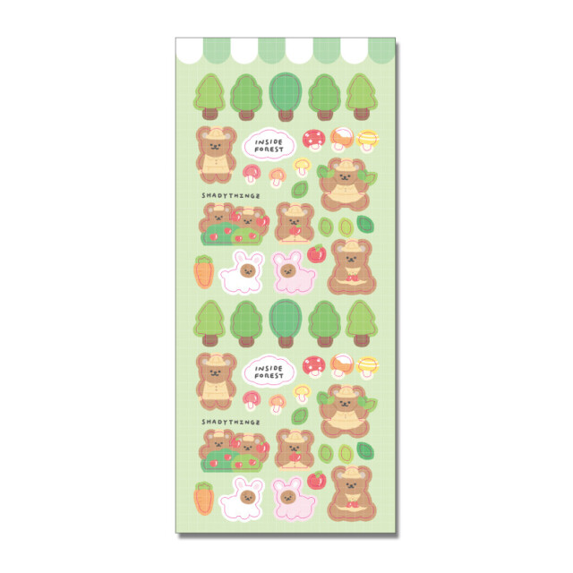 シール  heart bearなど全9種類 くまさん bear  ステッカー dal