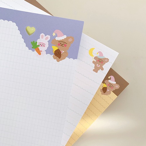 <再入荷なし> hoho 満点ノート12　B5サイズメモ  全3種類　memopad