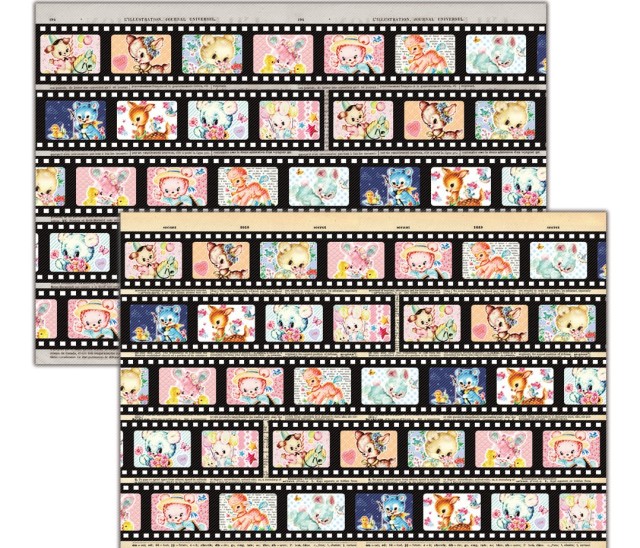 <再入荷なし> ラッピングペーパー　 Art Filmなど全5種類　 A4サイズ(5枚・10枚) hol