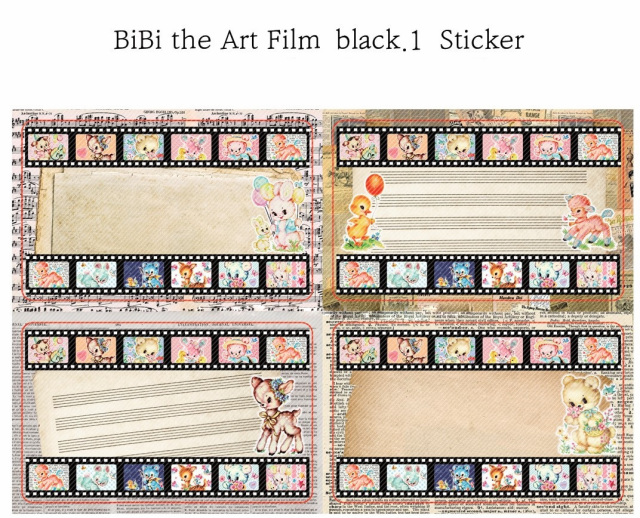 <再入荷なし> シール　sticker Art Film rainbow柄など5種類 hol