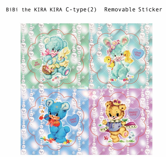 <再入荷なし> シール　sticker KIRAKIRAシリーズなど6種類 hol/2.KIRAKIRA C2（10cm*10cm)