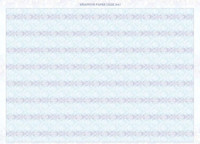 <再入荷なし> luv blue lineなど4種類　ラッピングペーパー A4サイズ(5枚・10枚・20枚)