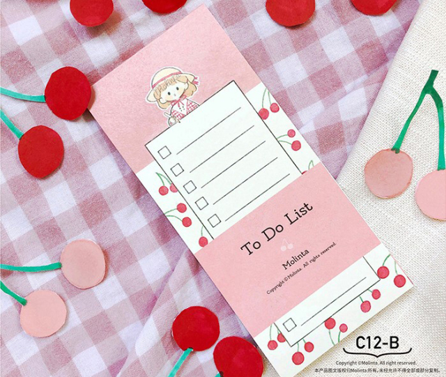 To do list cherry メモ帳　molinta