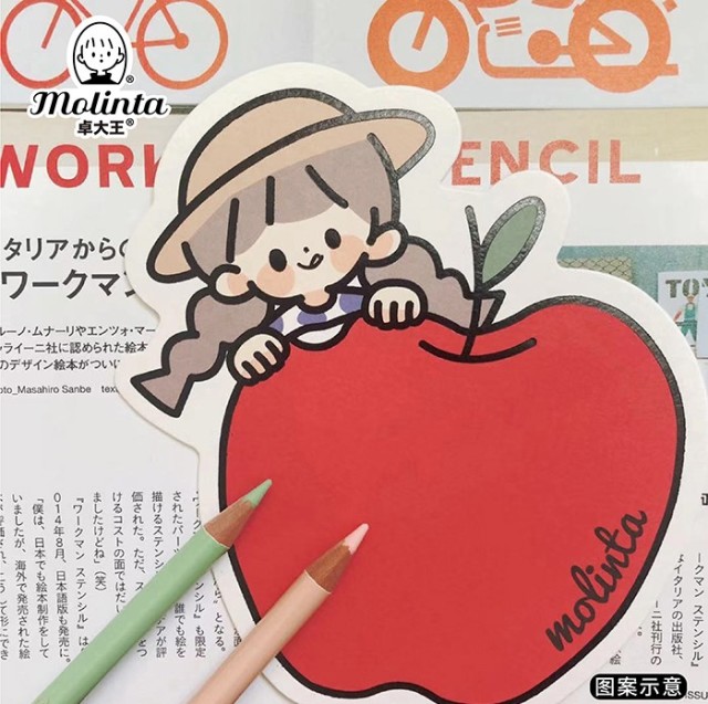 りんご　ポストカード　molinta