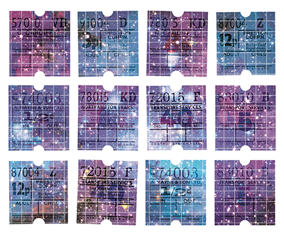 <再入荷なし> シール  angel blue柄シールなど全10種類  ステッカー 韓国限定 紙もの かわいい 韓国/3.star 1枚(100mm*120mm)