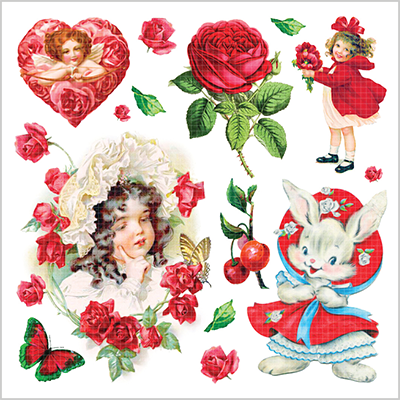 <再入荷なし> シール ばら柄シールなど全9種類 ステッカー 韓国限定 紙もの かわいい 韓国