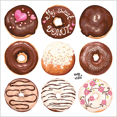 <再入荷なし> シール  ばら柄シールなど全9種類  ステッカー 韓国限定 紙もの かわいい 韓国