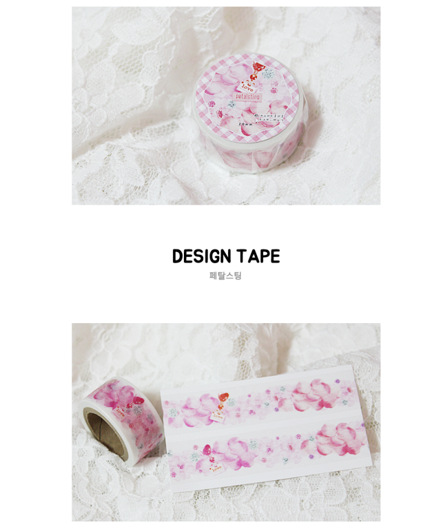 <数量限定発売> petalsting柄など全8種類 マスキングテープ 幅15mm-25mm 入手困難 海外限定