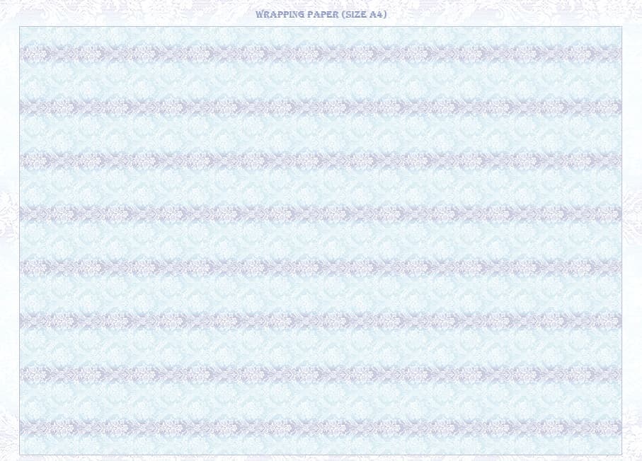 <再入荷なし> luv blue lineなど4種類　ラッピングペーパー A4サイズ(5枚・10枚・20枚)