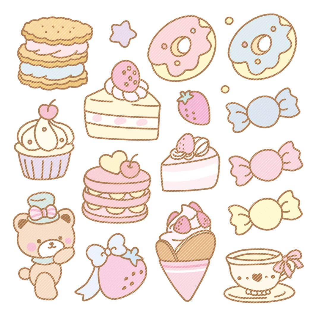 <再入荷なし> luv snack bearなど8種類　シール　ステッカー