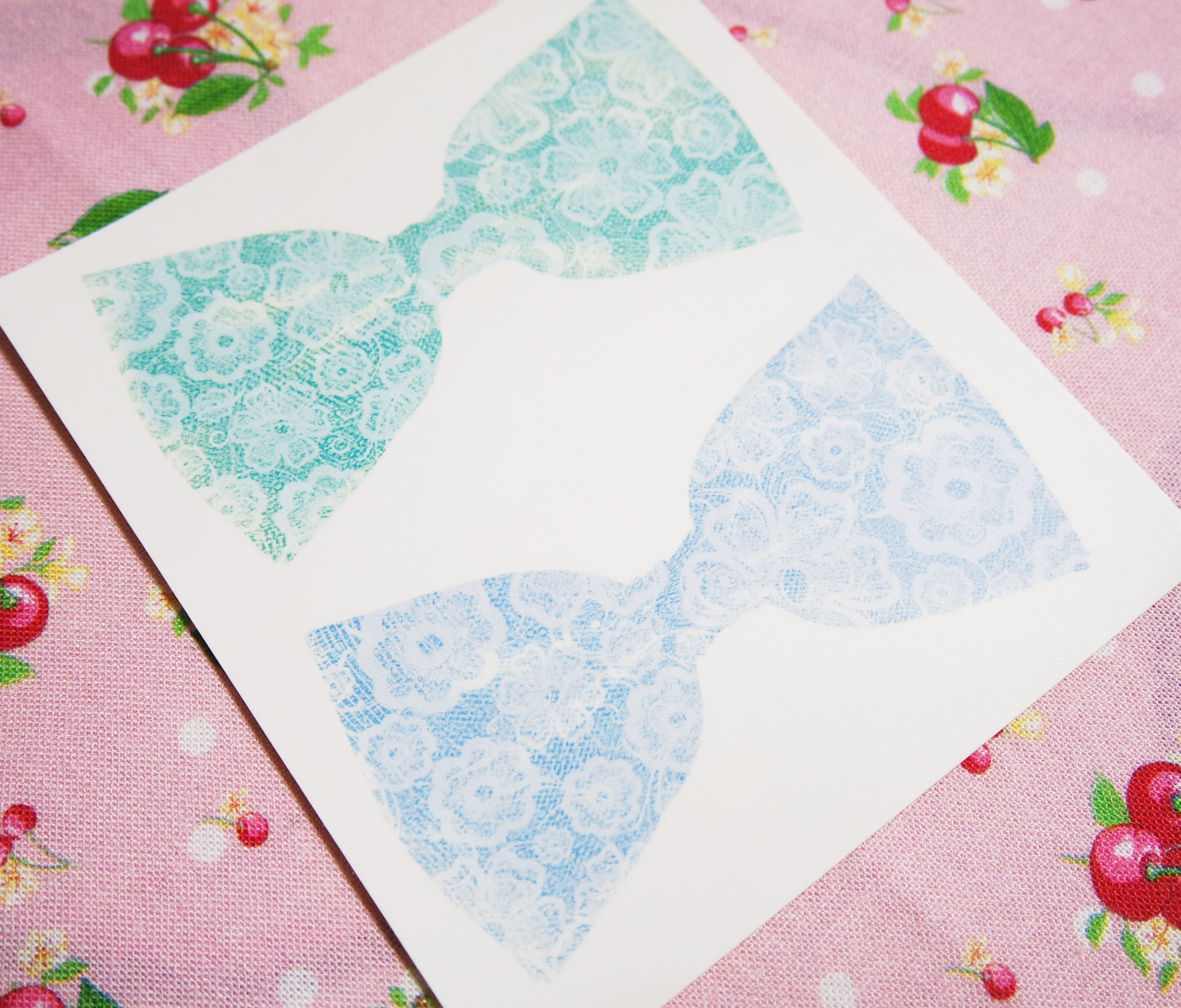 <再入荷なし> luv レースリボン 2種類　シール　ステッカー