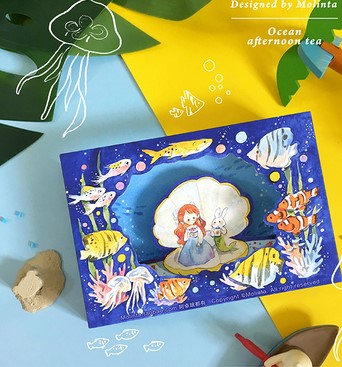 立体カード（封筒付き）molinta