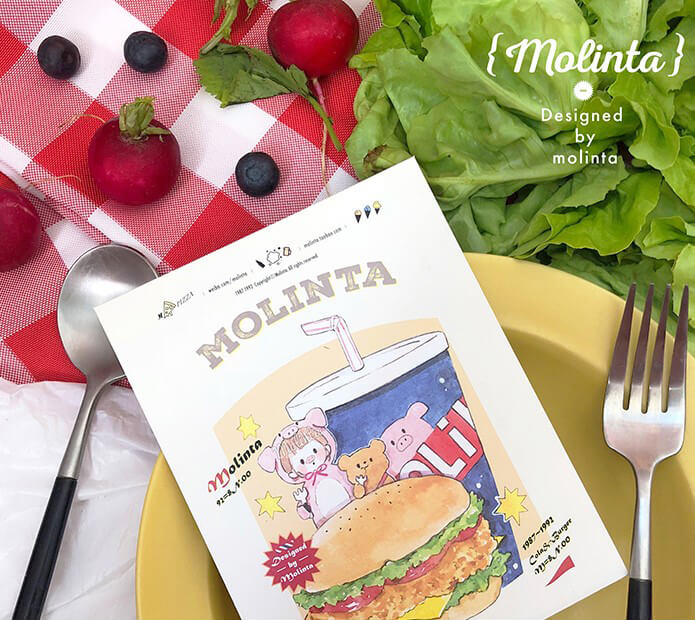 everyday eating シール　molinta