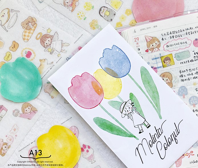 molinta colorful シール　molinta