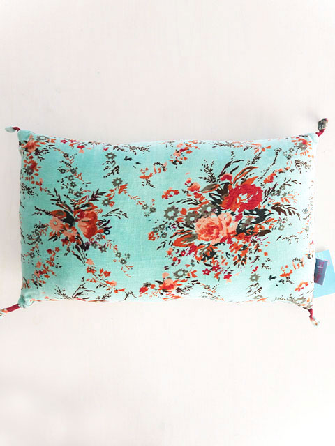 Bagaille バガイユ Pillow Cushion PomPom ピロークッション ポンポン（Forest Turquoise）Type.B