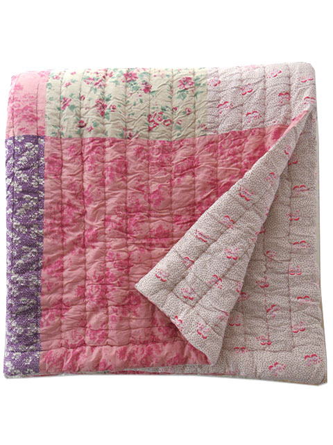 【フランス直輸入】『訳あり商品5%OFF』オンフィル ダンディエンヌ En fil d'Indienne キルト マルチカバー Udaipur（W240xH260cm）