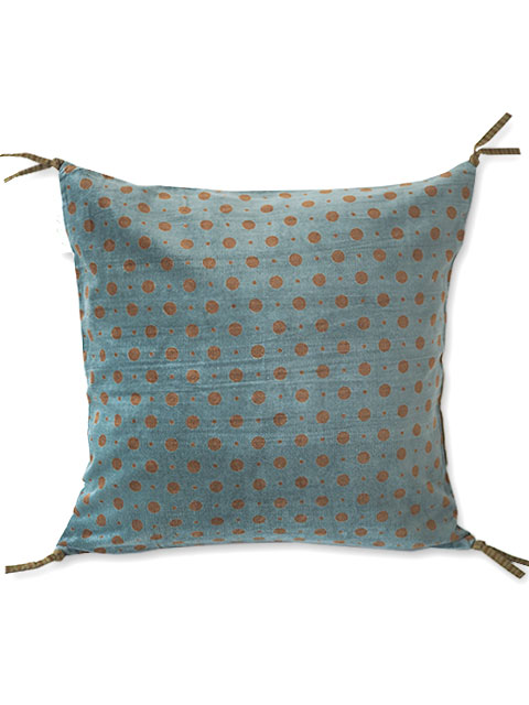 【フランス直輸入】インディアンソング Indian Song ベロア クッションカバー/Mumbai・Olive（W46xH46cm）Type.D