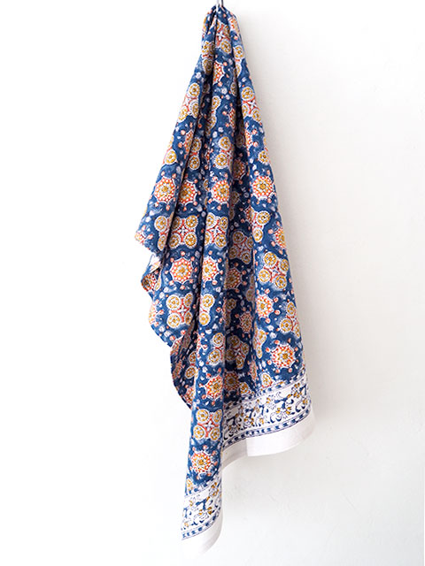 【フランス直輸入】Jamini ジャミニ キッチンタオル Kitchen Towel・ANTARA Blue（W50xH70cm）