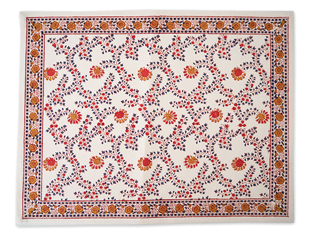 【フランス直輸入】Jamini ジャミニ テーブルマット Table Mat・ANIMA Offwhite（W45xH35cm）