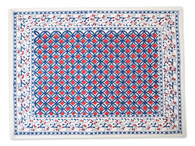 【フランス直輸入】Jamini ジャミニ テーブルマット Table Mat・MAHAUT Terracotta（W45xH35cm）
