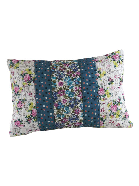 【フランス直輸入】オンフィル ダンディエンヌ En fil d'Indienne ピロークッション Patchy Patch （W45xH30cm・中材入り）