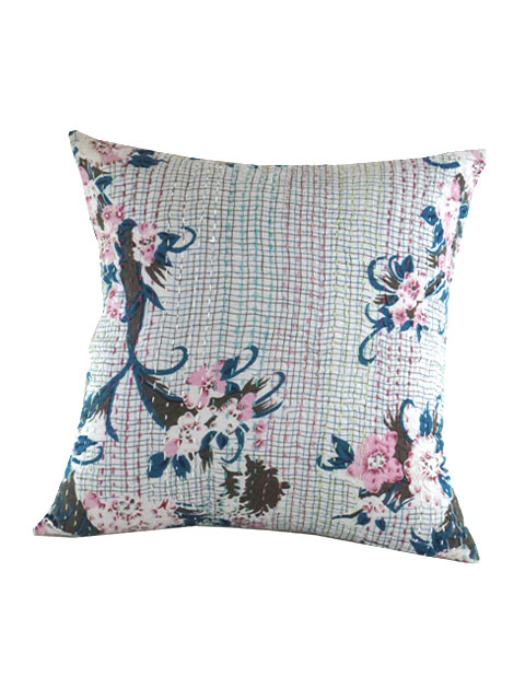 【フランス直輸入】『訳あり商品10%OFF』オンフィル ダンディエンヌ En fil d'Indienne クッション Hibiscus （W45xH45cm・カバーのみ）Type.B