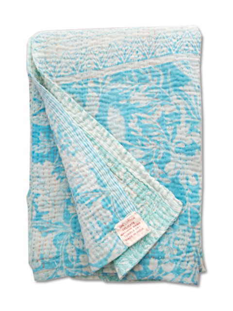 【イギリス直輸入】Jeanette Farrier  Baby Vintage Kantha ジャネット ファリア・ベビーブランケット ヴィンテージ カンタ キルト・005