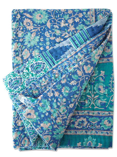 【イギリス直輸入】ジャネット ファリア ヴィンテージカンタ ラリーキルト シングルスロー Jeanette Farrier Vintage Kantha Single Throw・Type.A