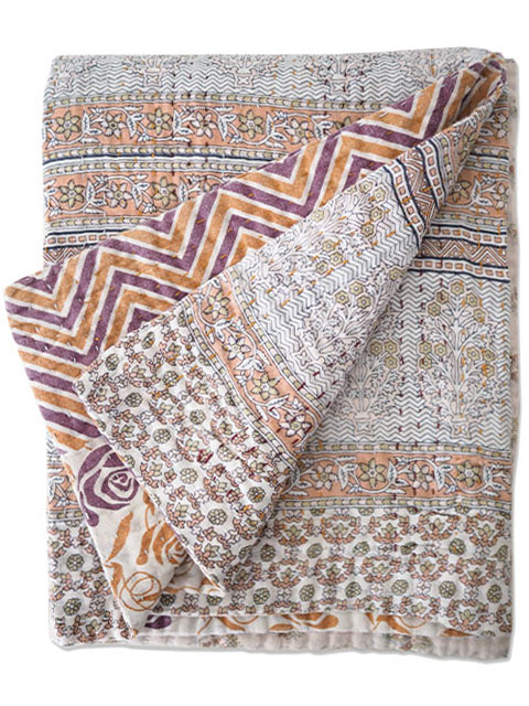 【イギリス直輸入】ジャネット ファリア ヴィンテージカンタ ラリーキルト シングルスロー Jeanette Farrier Vintage Kantha Single Throw・Type.02