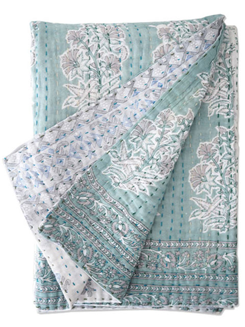 【イギリス直輸入】ジャネット ファリア ヴィンテージカンタ ラリーキルト シングルスロー Jeanette Farrier Vintage Kantha Single Throw・Type.04