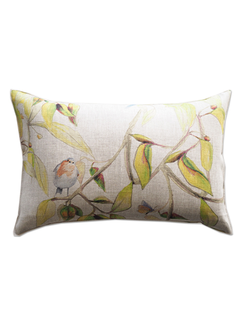 【フランス直輸入】メゾン レヴィ Maison Levy リネンクッションカバー Cushion Cover Linen・CIME（W60xH40cm・カバーのみ）Type.A