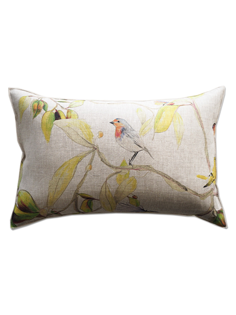 【フランス直輸入】メゾン レヴィ Maison Levy リネンクッションカバー Cushion Cover Linen・CIME（W60xH40cm・カバーのみ）Type.B