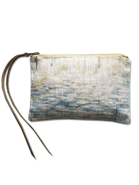 【フランス直輸入】メゾン レヴィ Maison Levy ポーチ Zed Pouch・Agua（W21xH15cm）