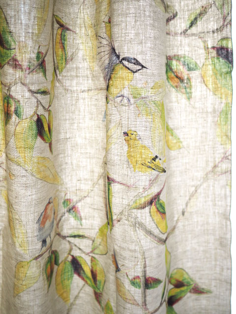 【フランス直輸入】メゾン レヴィ Maison Levy リネンカーテン マルチクロス　Curtain Linen・CIME（W143xH200cm・1枚）