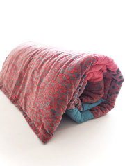 Bagaille バガイユ Quilt Multi Cover Patchwork キルト マルチカバー パッチワーク・フルーレット グラシエ フランボワーズ（Fleurette Glacier Framboise/150x220cm）