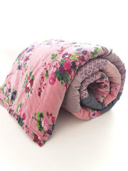 Bagaille バガイユ Quilt Multi Cover Patchwork キルト マルチカバー パッチワーク・ローズ ブラッシュ ピンク（Rose Blush Pink/86x208cm）Type.A