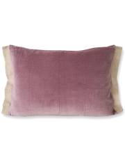 【フランス直輸入】オンフィル ダンディエンヌ en fil d'Indienne ピロークッションカバー Medicis Lilas（W50xH35cm）（カバーのみ）